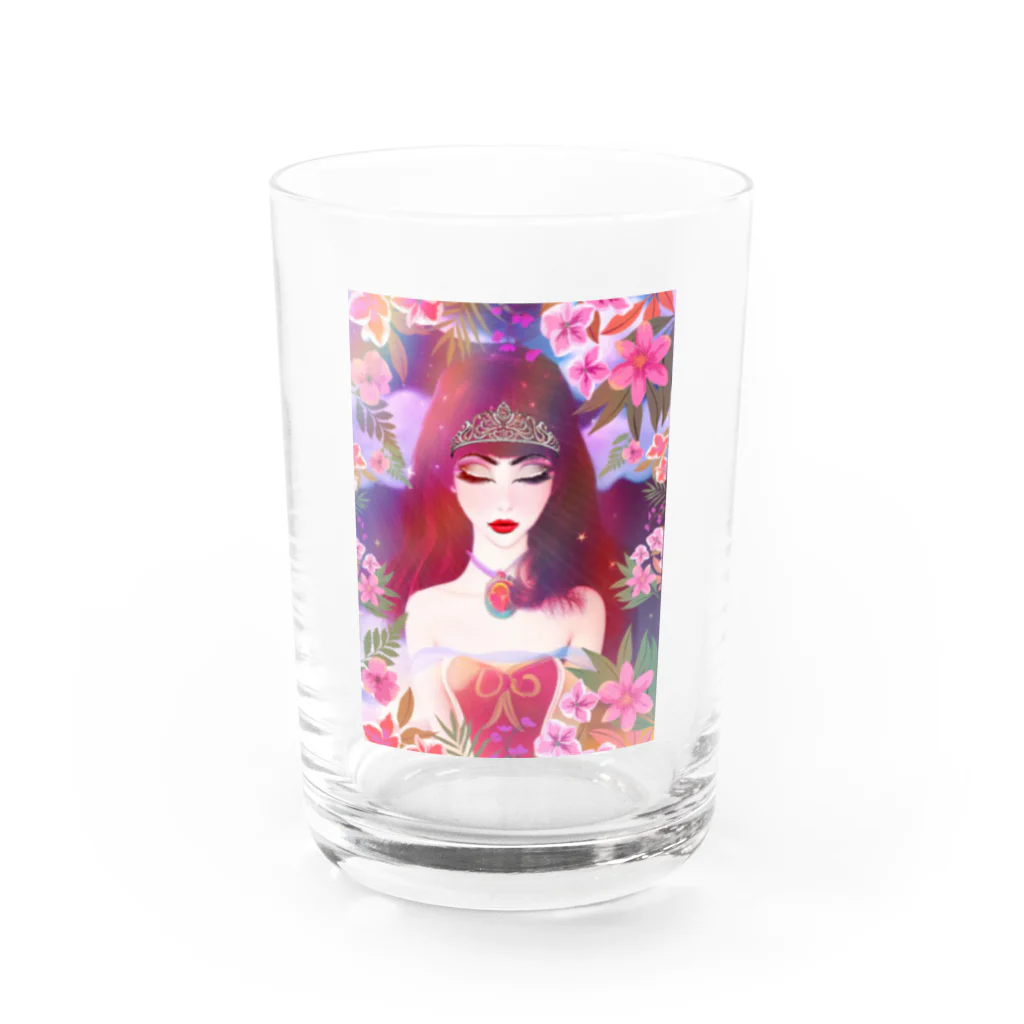 💖宇宙整体♪🌈♪こころからだチャンネル♪💖のuniversalPrincess 紅の女神様 Water Glass :front