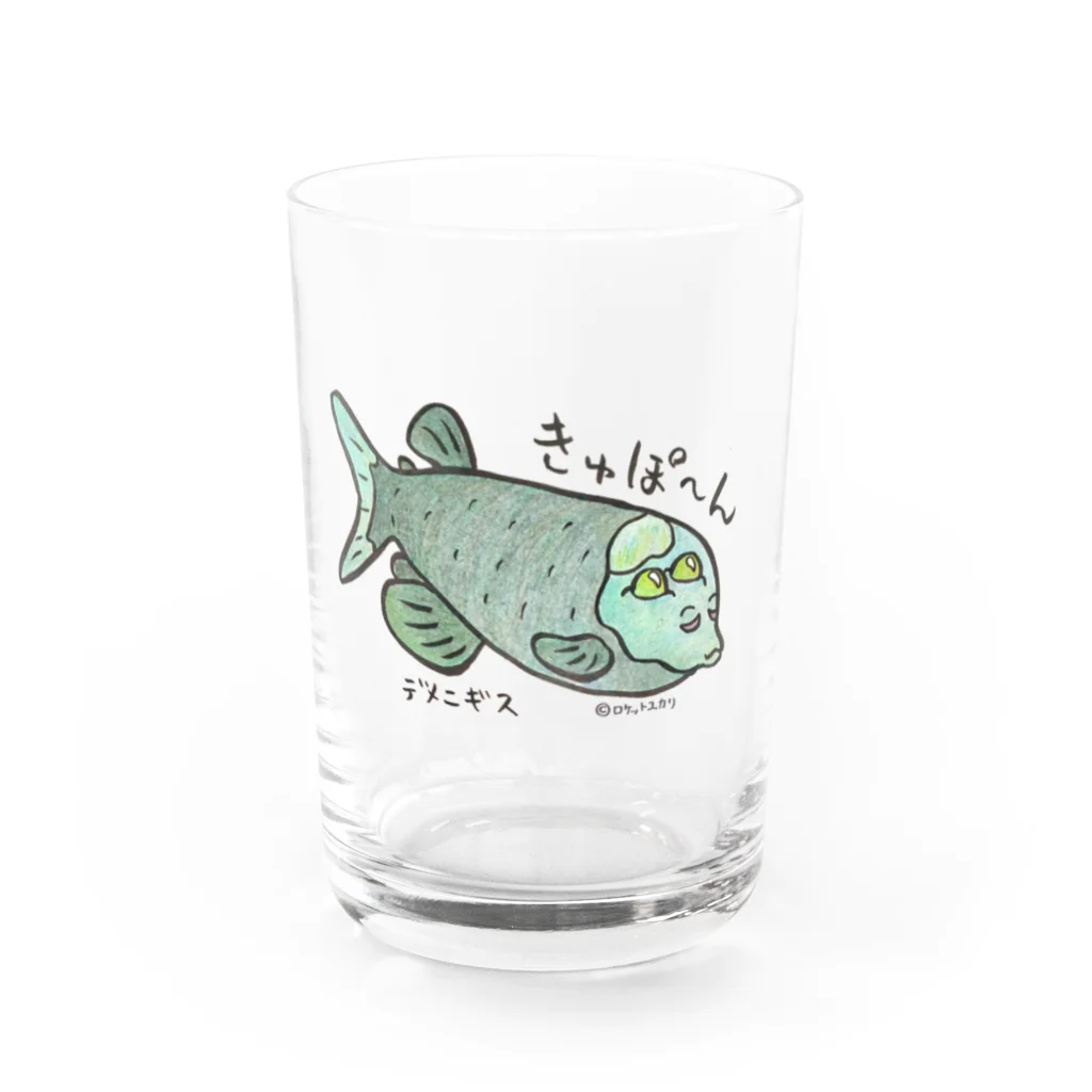 ロケットユカリショップのデメニギス Water Glass :front