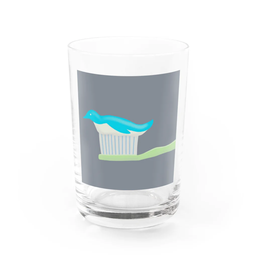 Icchy ぺものづくりのペンギンの歯磨き粉 Water Glass :front