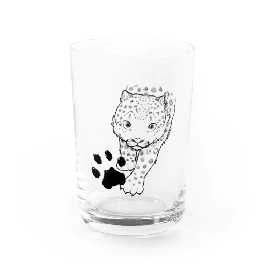 mofful.のユキヒョウ - snowleopard Water Glass :front