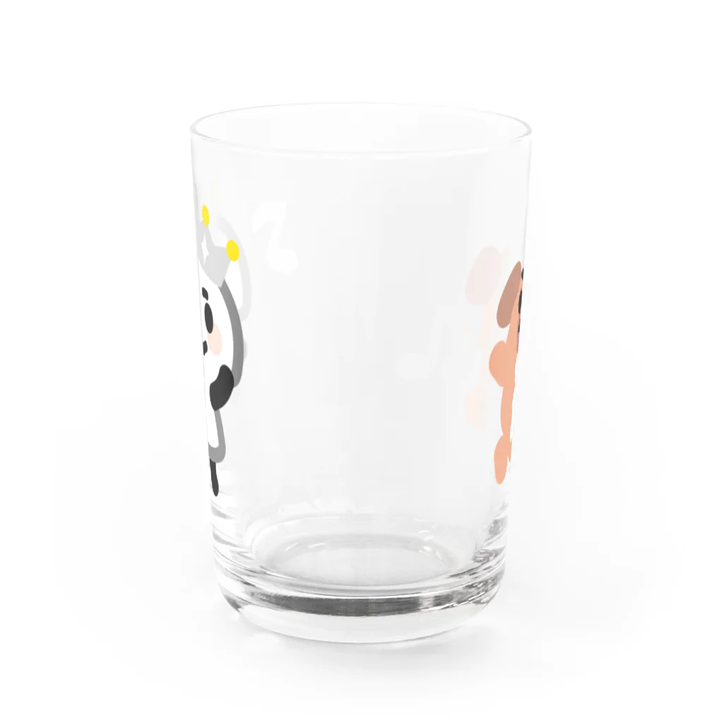 とろけるでべちゃんのいちるちゃん と からあげ犬 Water Glass :front