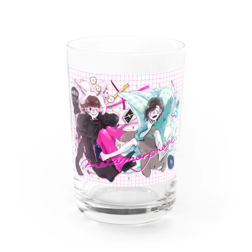 hachiko／ハチコのメタモルフォーゼ！ Water Glass :front