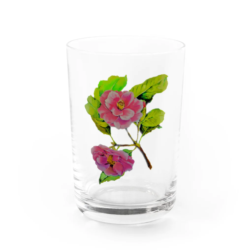 Fumie-CannesのCamélia japonica  Water Glass :front