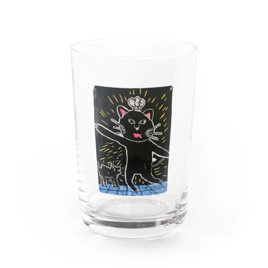 KPseiのsei03.h・ねこといぬ Water Glass :front