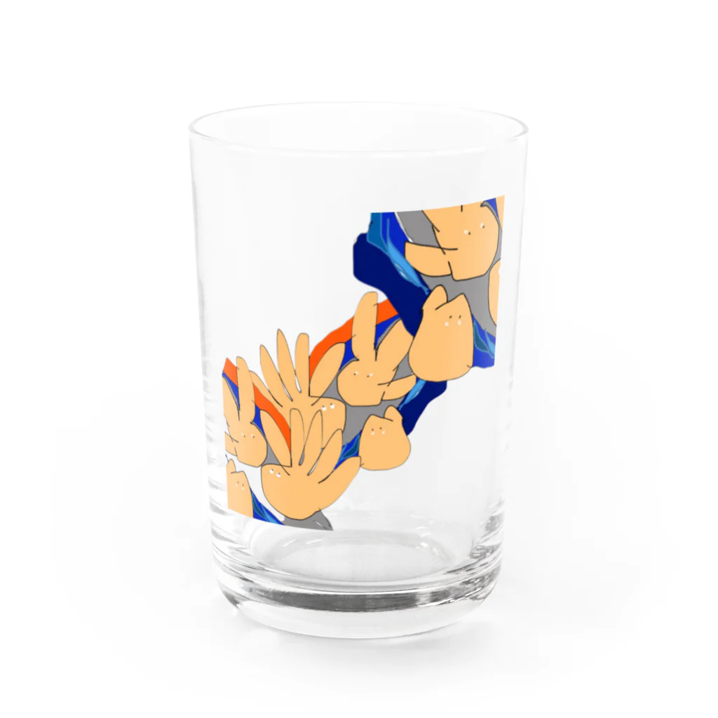 Kenjii☺︎Dajiiのじゃんけん　rock paper scissors Water Glass :front