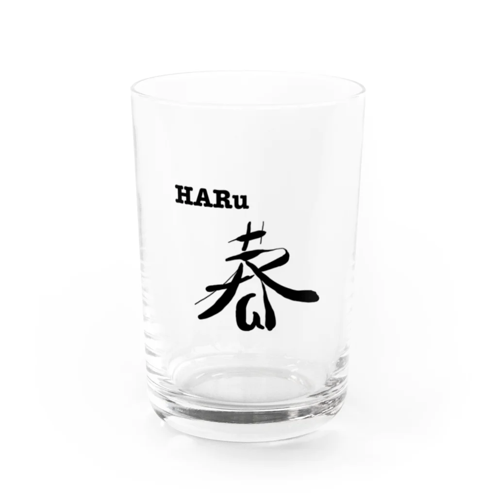 アソビグラムのHARu 「春」 Water Glass :front