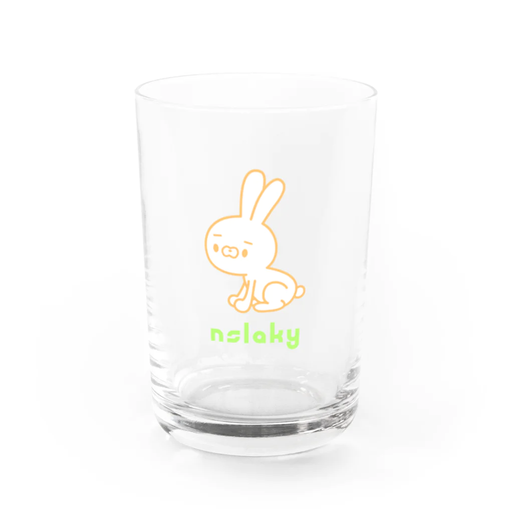 ［ n / k ］ONLINE_SHOPのおすわりシチョウサ(赤肉) Water Glass :front