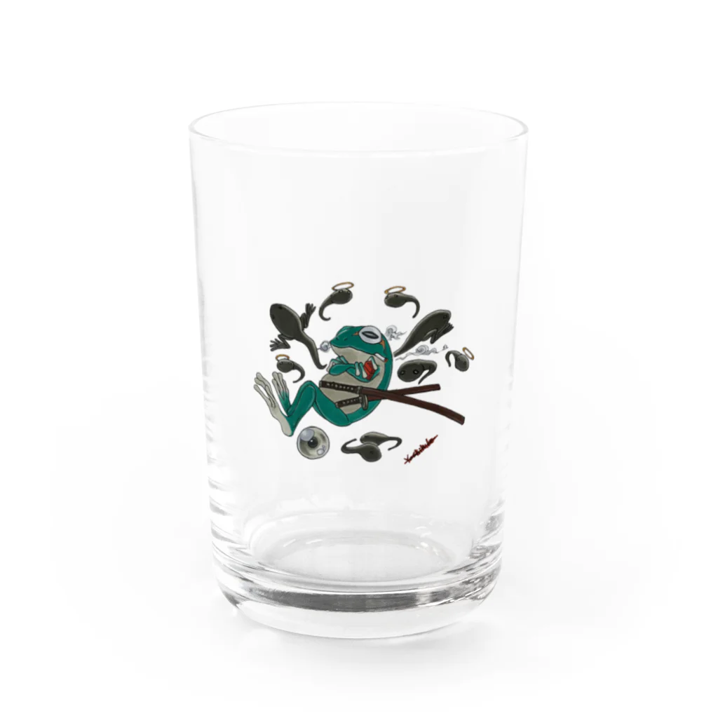 akira_hzmのカエル剣士 Water Glass :front