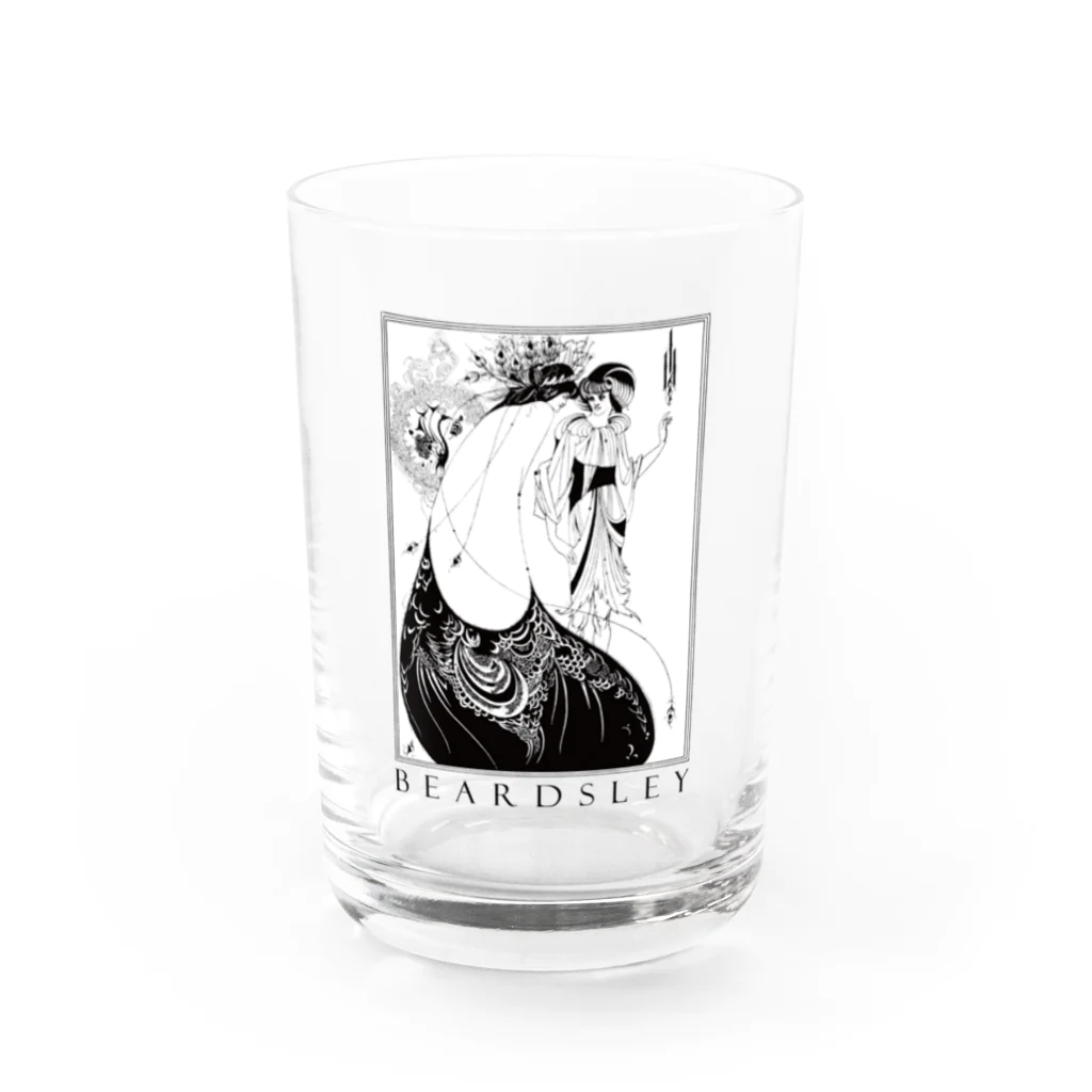 Hungry Freaksのビアズリー「孔雀のスカート」 Water Glass :front