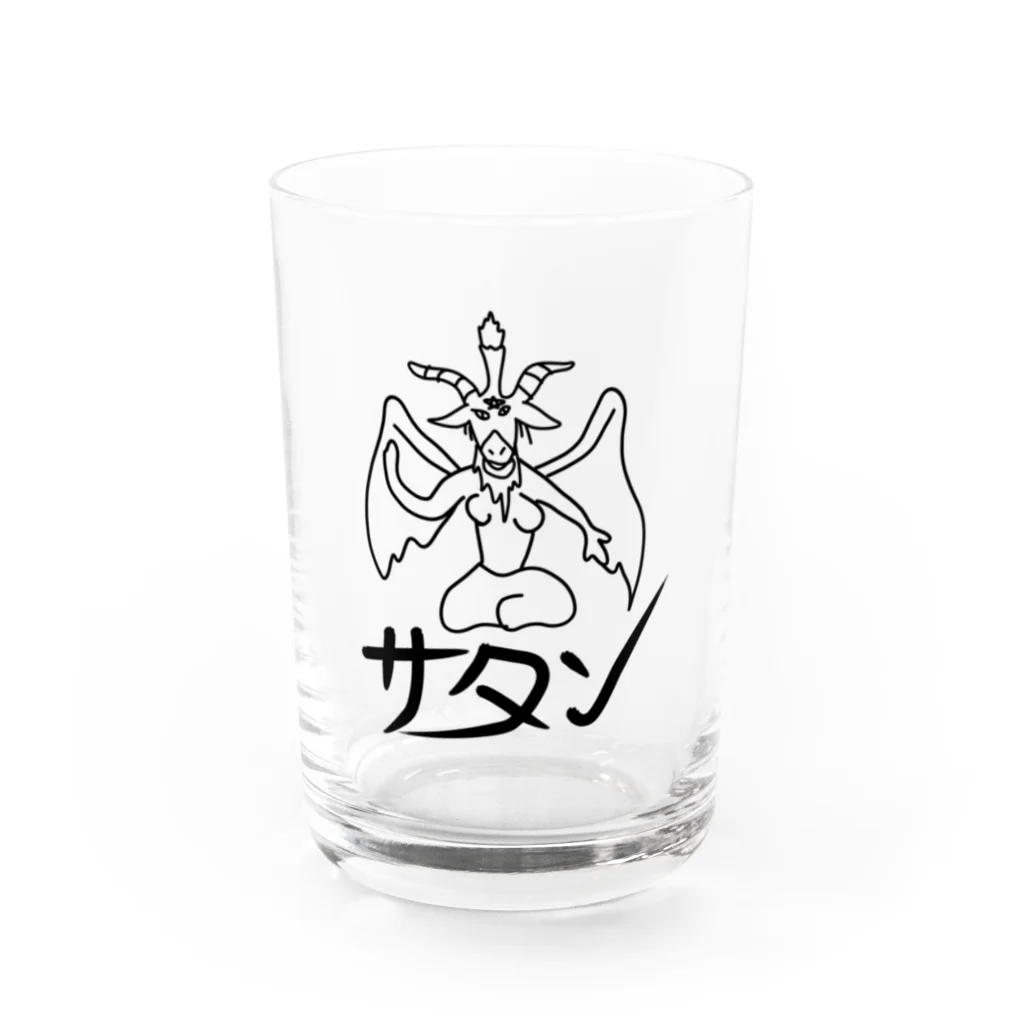 ヒロシオーバーダイブのサタン・バフォメット Water Glass :front