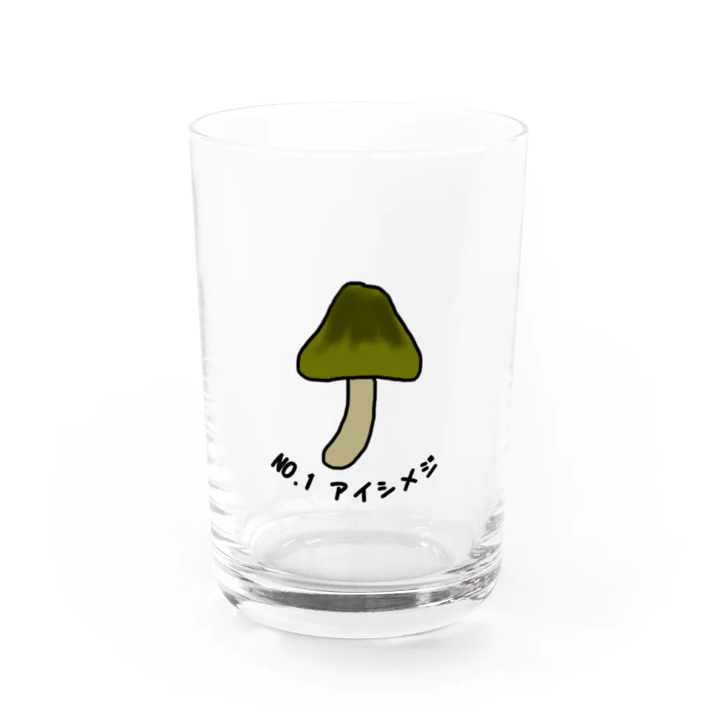 キノコ図館のNo.1 アイシメジ Water Glass :front