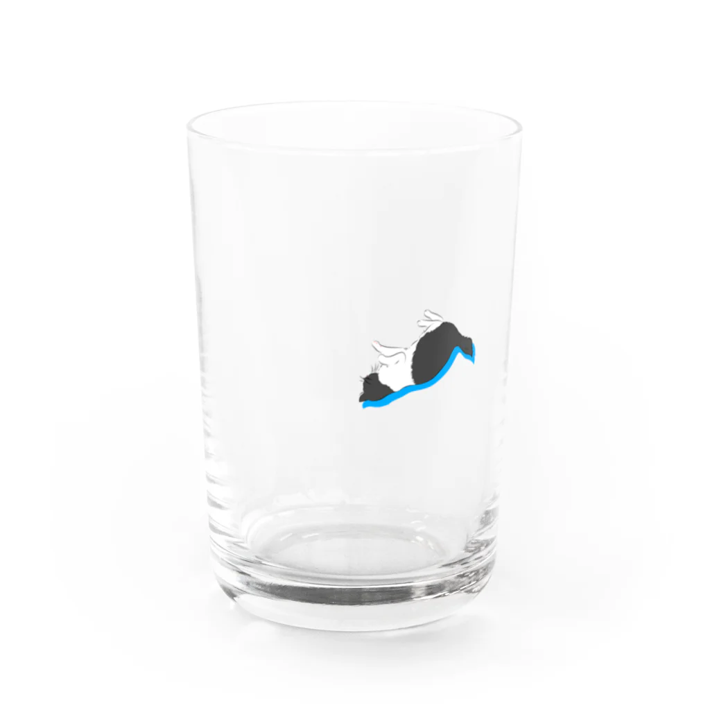 うらめし屋　の猫が落ちてる Water Glass :front