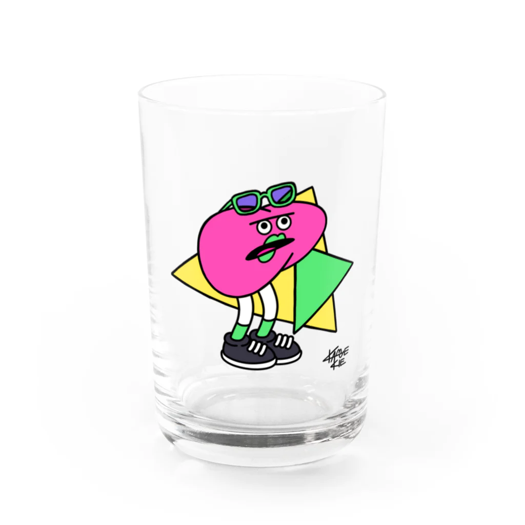 KAMENOCO SHOPのレトロポップ 肝のすけ Water Glass :front