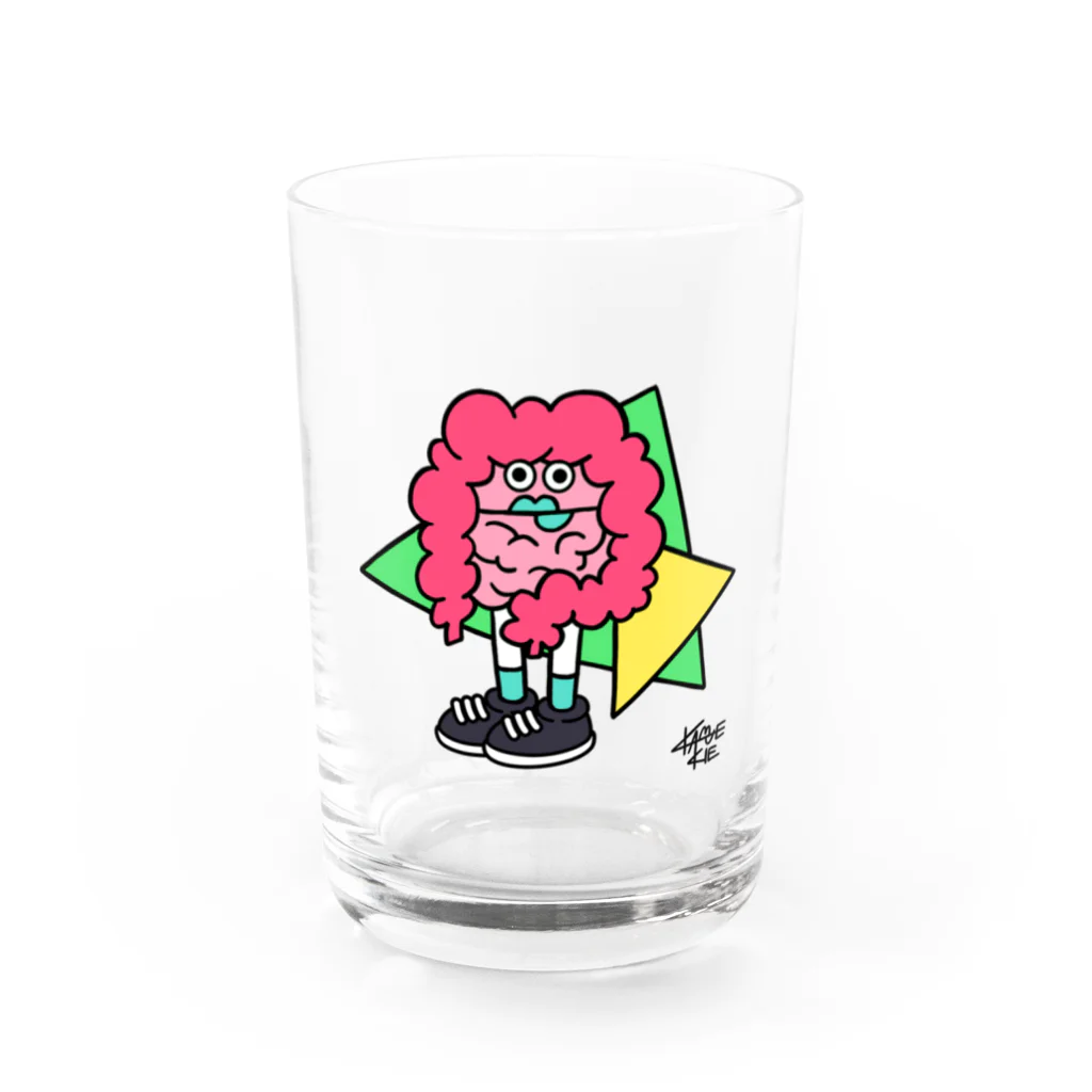 KAMENOCO SHOPのレトロポップ 腸のすけ Water Glass :front