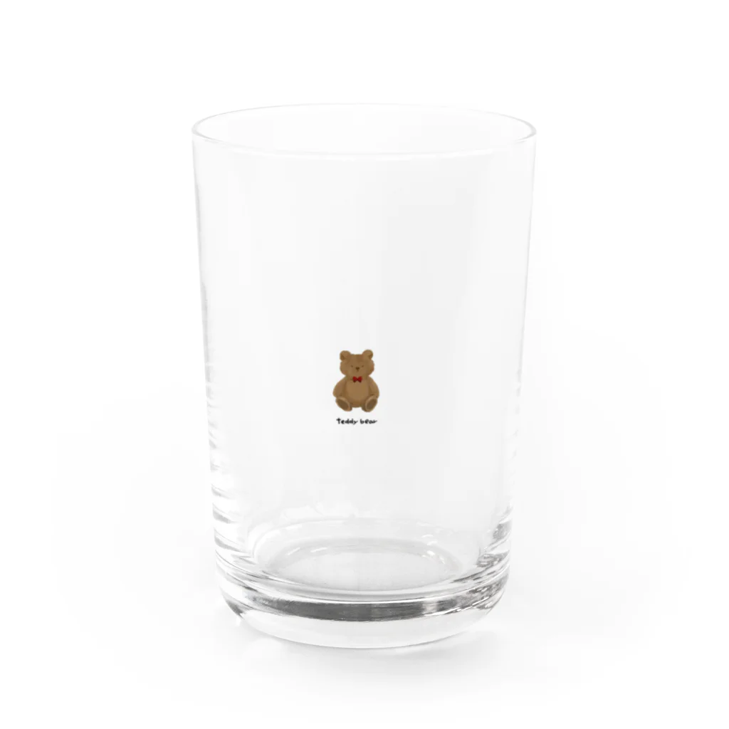 maron___のぷちシリーズ　テディベア Water Glass :front