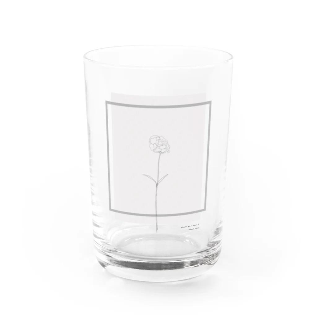 rilybiiの Graypink Carnation . Water Glass :front