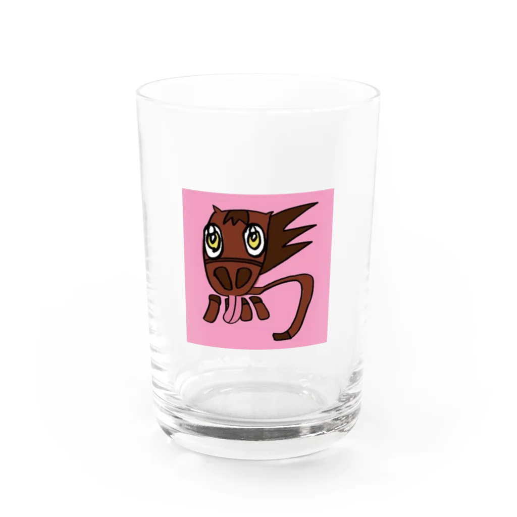 たもんの店のオノマトペ午くん Water Glass :front