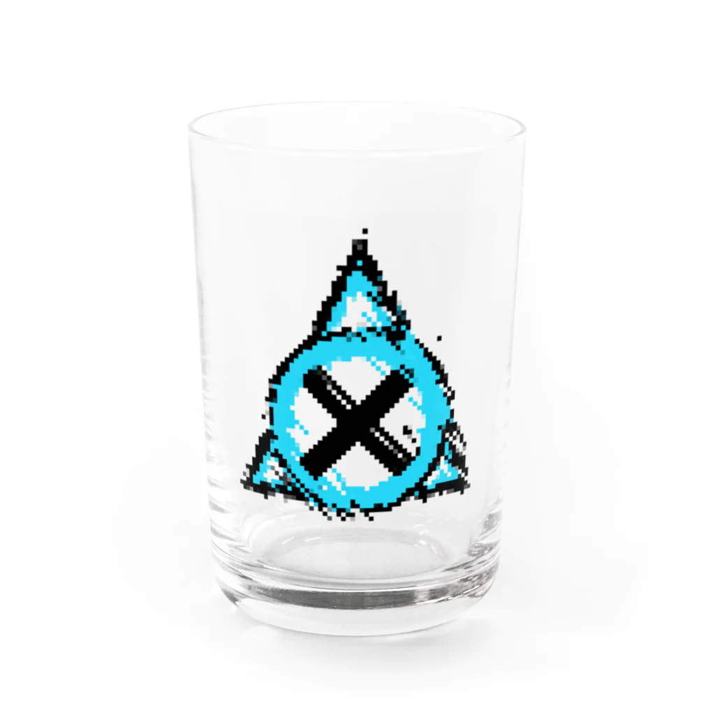 #FFFFFFのドット絵ロゴマーク Water Glass :front