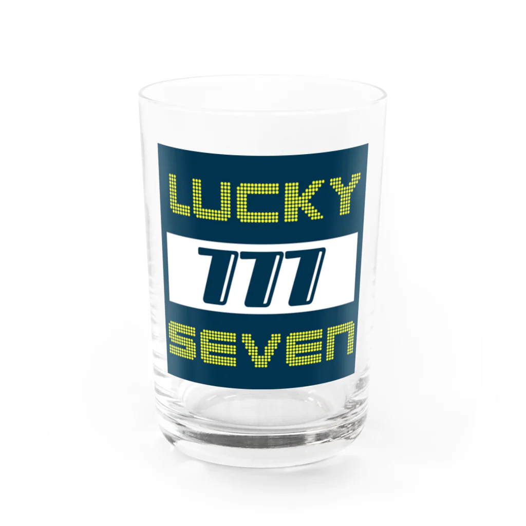 もちつもたれつのおみせのLUCKY SEVEN グラス前面