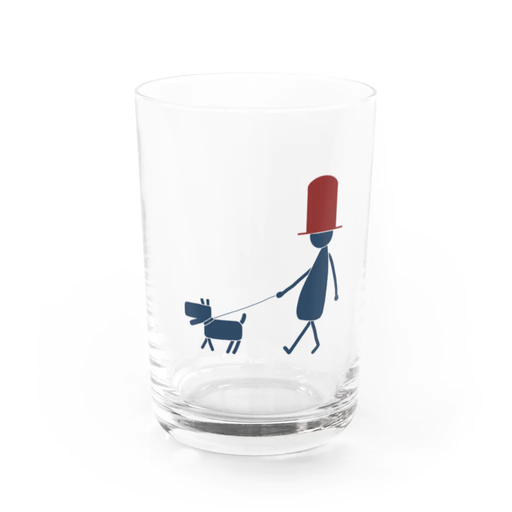 chikichickleの犬の散歩 Water Glass :front