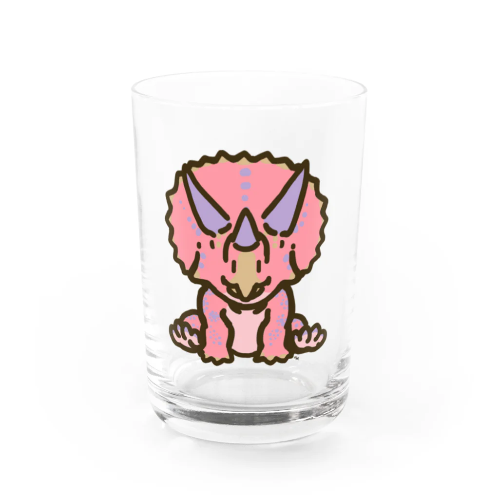 segasworksのホリドゥスちゃん（ゆるトリケラトプス ） Water Glass :front