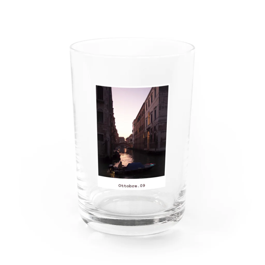 旅するTシャツ。のOttobre. 09 / Venezia，italia Water Glass :front