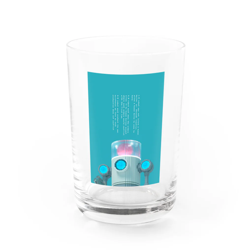 Happy Paint ShopのVoxelart-ROBOT03- Water Glass :front