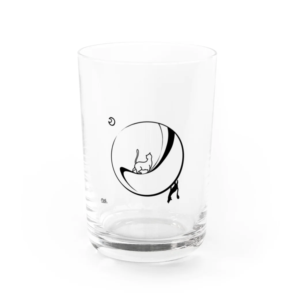 宇宙猫(そらネコ)/禅猫(ZenNeko)のねこみちのはて。 Water Glass :front