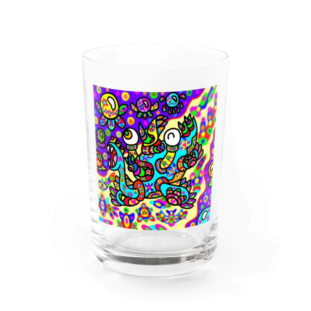 どりほぷの異次元を泳ぐ竜・ツリモン Water Glass :front