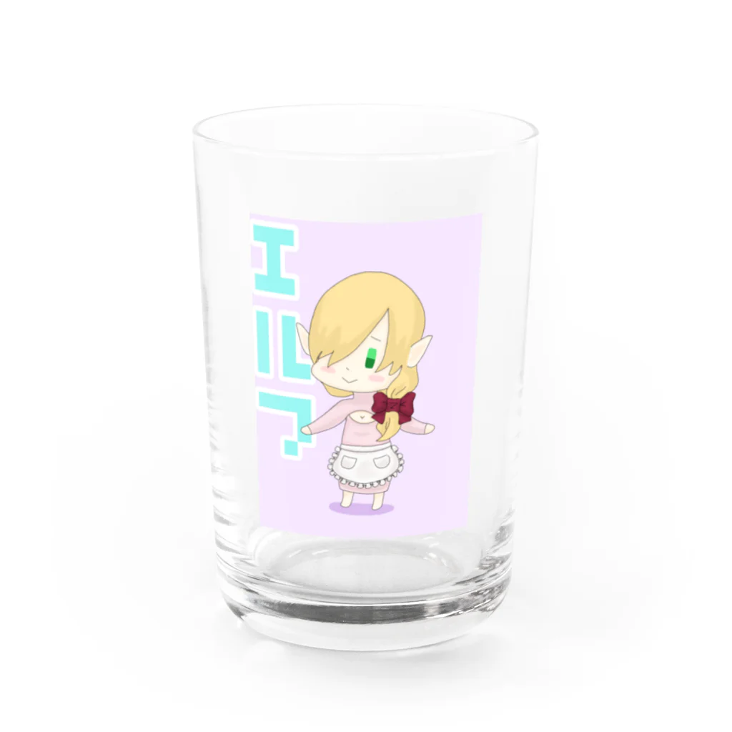 終夜たーん☆のエルフ妻 Water Glass :front