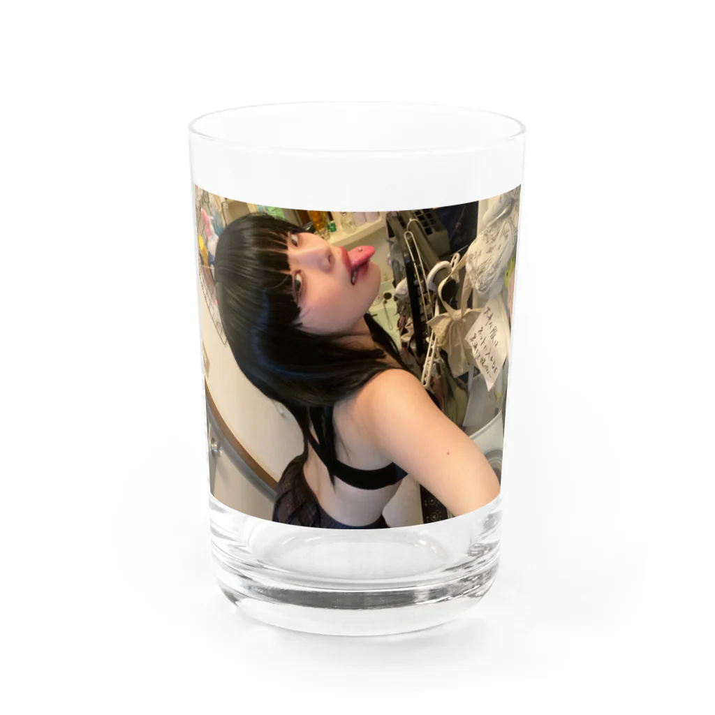 ǝpı̣ɔı̣nsのスーサイドごめんね Water Glass :front