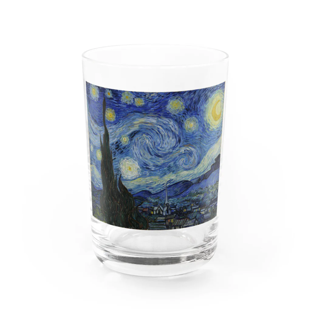 世界美術商店の星月夜 / The Starry Night Water Glass :front