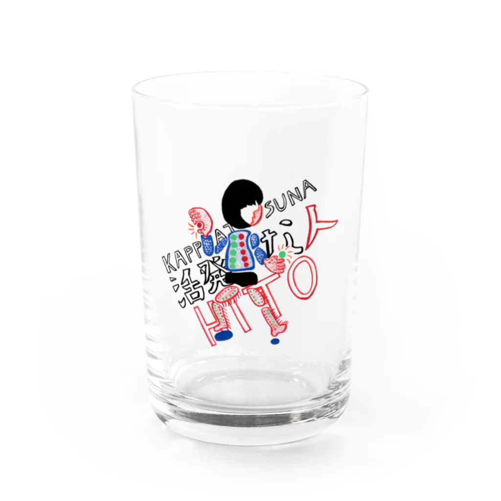 Tres Gatosの中野はにオリジナルグッズ「活発な人」 Water Glass :front