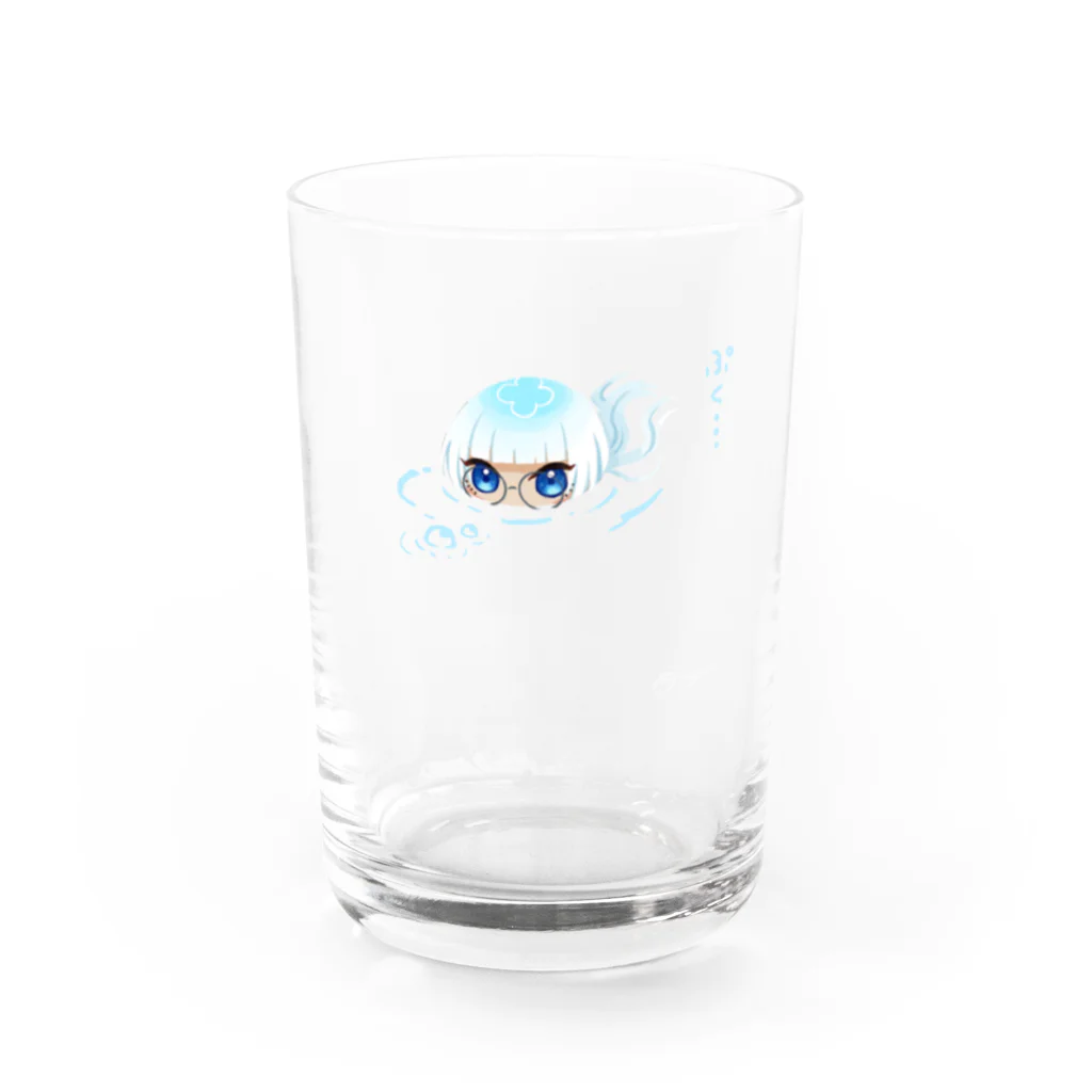 無人駅前専門店の浮かぶくらげ Water Glass :front