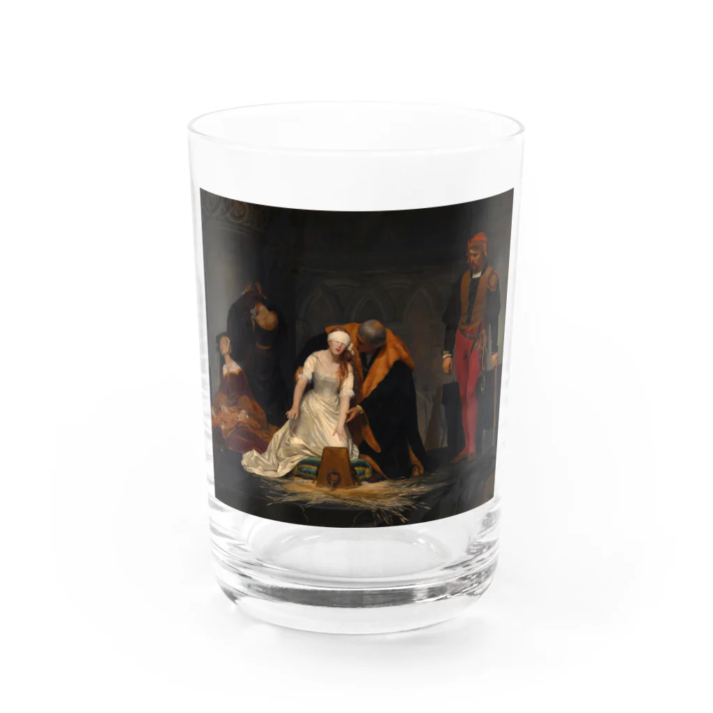 世界美術商店のレディ・ジェーン・グレイの処刑 / The Execution of Lady Jane Grey Water Glass :front