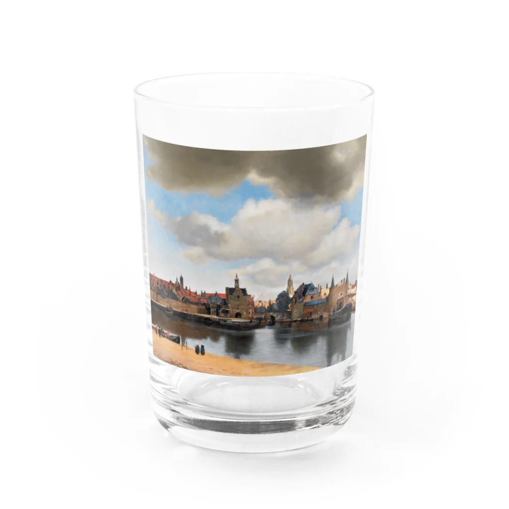 世界美術商店のデルフト眺望 / View of Delft Water Glass :front