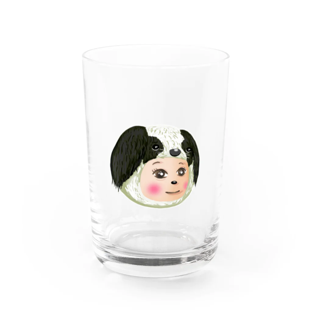 笑顔の種　goodsshop　Annexのポキいぬ Water Glass :front