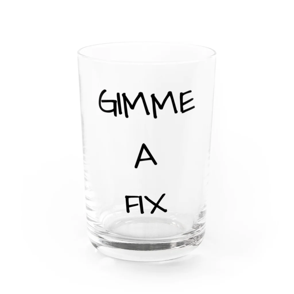 yuuuujのシド・ヴィシャス　GIMME A FIX グラス前面