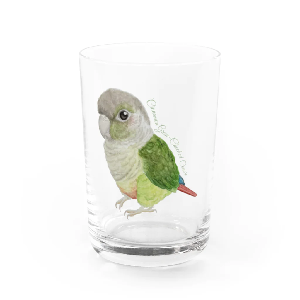 mariechan_koboの107 ウロコインコシナモン simple Water Glass :front