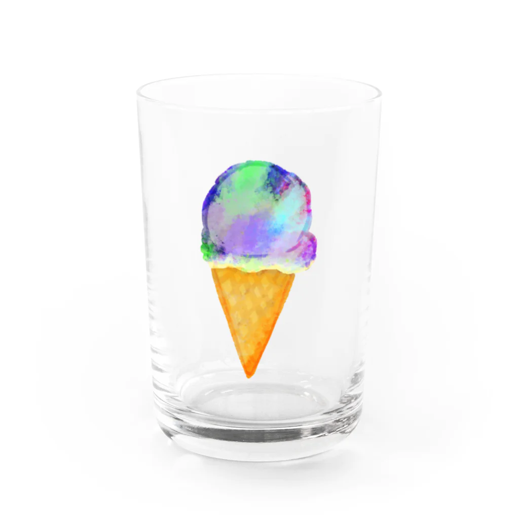 chicodeza by suzuriの夢アイス Water Glass :front