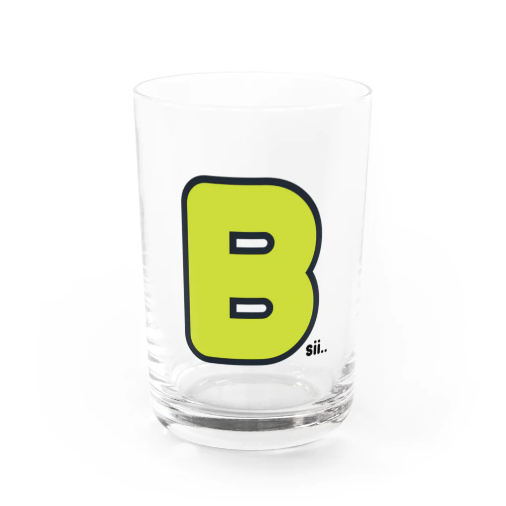 バーバーシーのデカB Water Glass :front