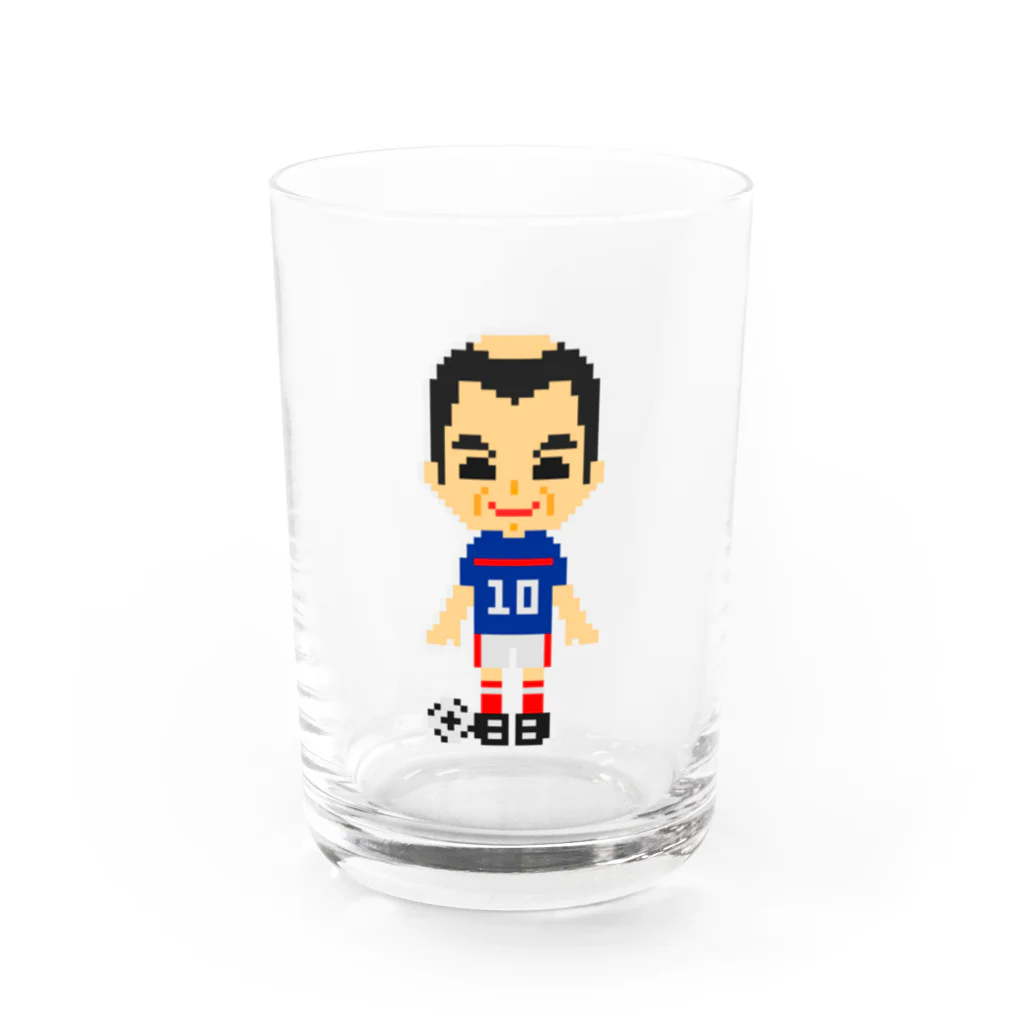 みっちの[ドット絵] サッカー選手 Vol.004 Water Glass :front