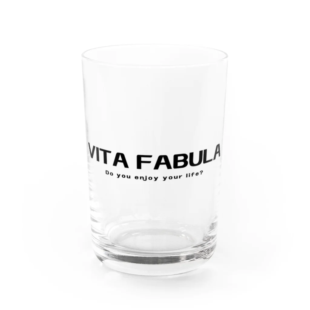 & life's のロゴ Water Glass :front