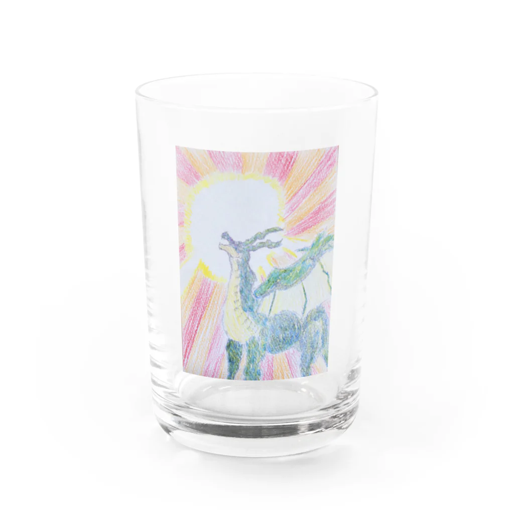 癒やし隊のドラゴン Water Glass :front