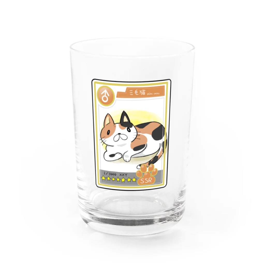 NEKO & Apple syrupの【激レア】三毛猫オス Water Glass :front