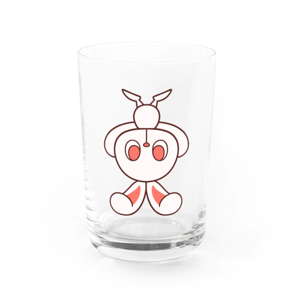 レタ(LETA)のぽっぷらうさぎ(さかだち(文字なし)) Water Glass :front