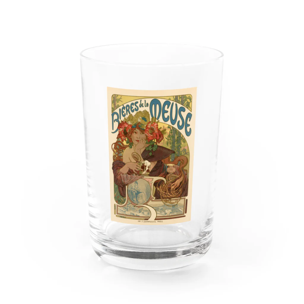 世界美術商店のムース川のビール / Beer of the Meuse Water Glass :front