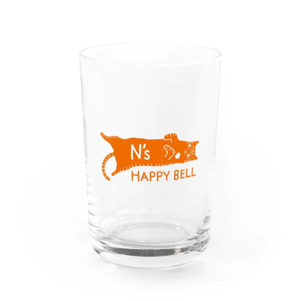 N's HAPPY BELLのN's HAPPY BELL（ロゴ） Water Glass :front