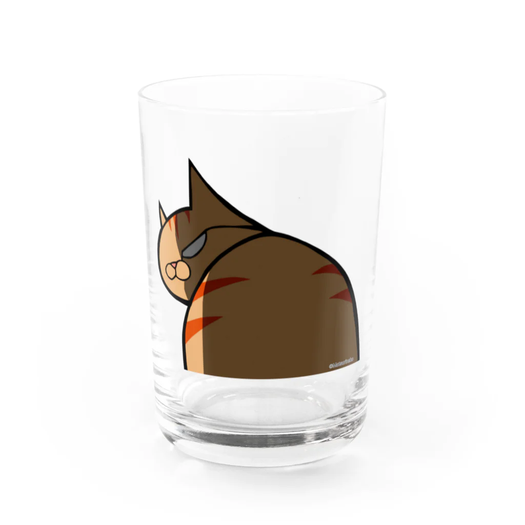 まつり猫ショップのチャトラ様 Water Glass :front