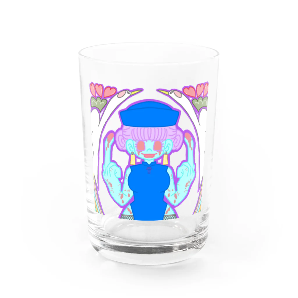 ちゅんてぃーのはにゃ Water Glass :front